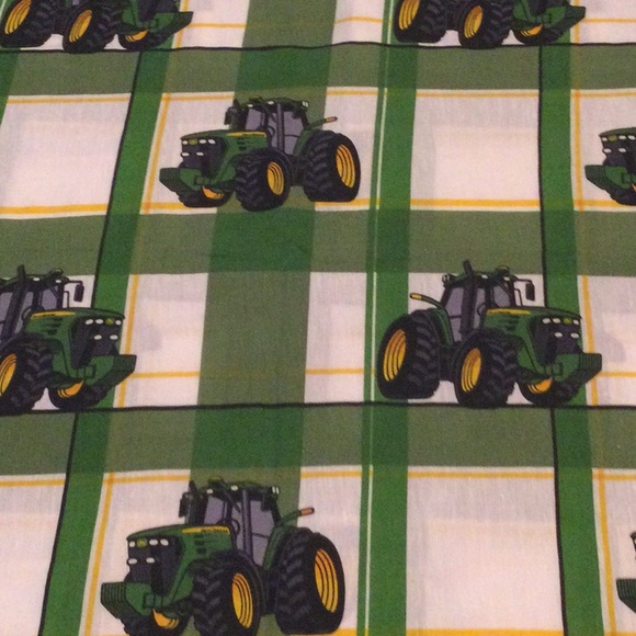 John Deere Green Tractor Patterned Twin Flat Sheet - Picture 1 of 3